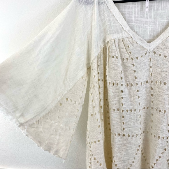 Free People Summer Lovin Knit Oversized Top — Cream (XS) - Picture 4 of 5